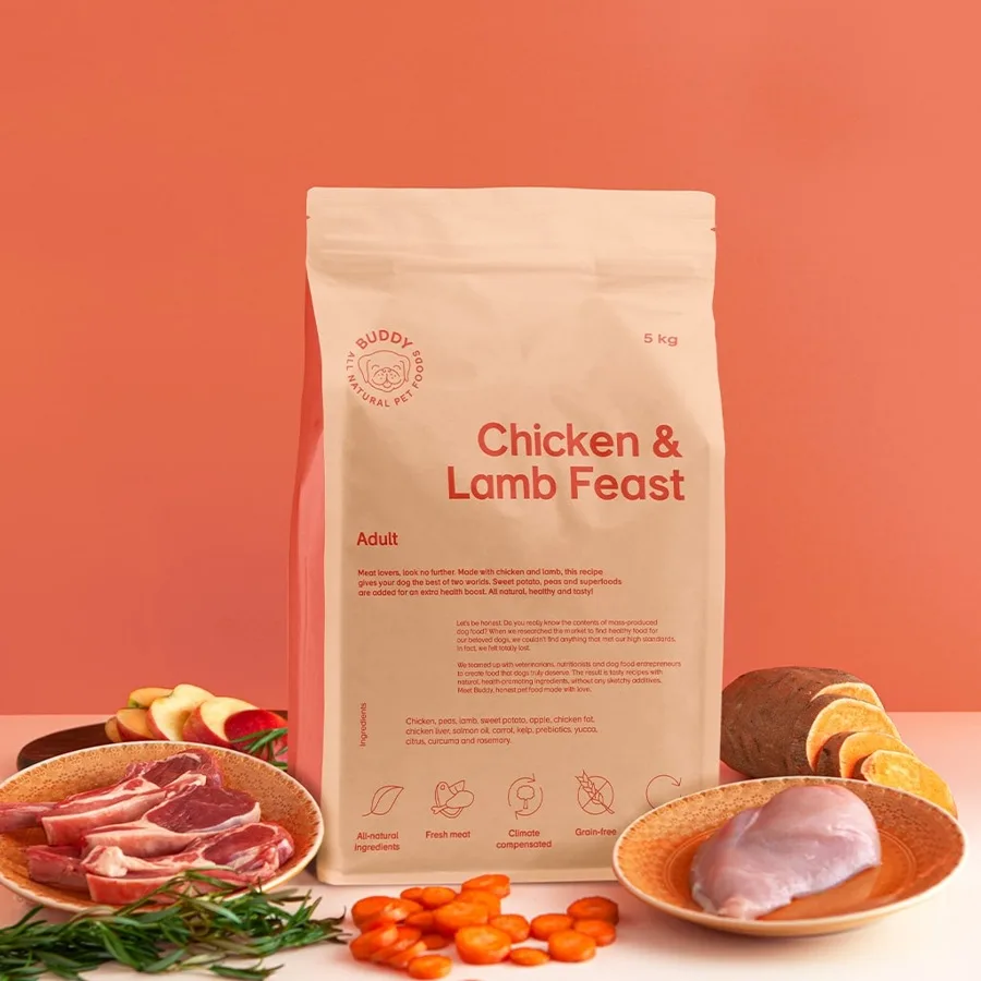 Säck med Buddy Chicken & Lamb Feast torrfoder