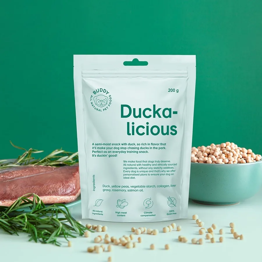 Buddy Duckalicious 2 kg, hundgodis