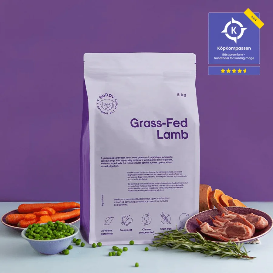 Buddy Grass-Fed Lamb 17 kg, foderförpackning
