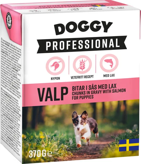 Burk med Doggy Professional Valp våtfoder, 370 g