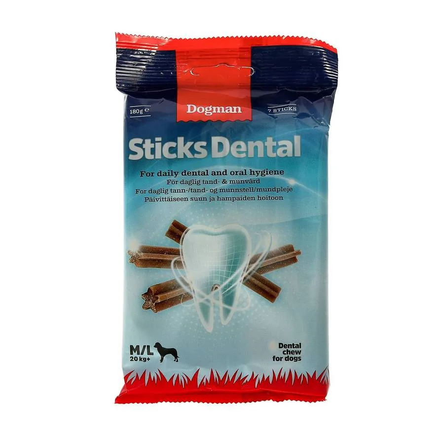Dogman Sticks Dental M/L 7-pack