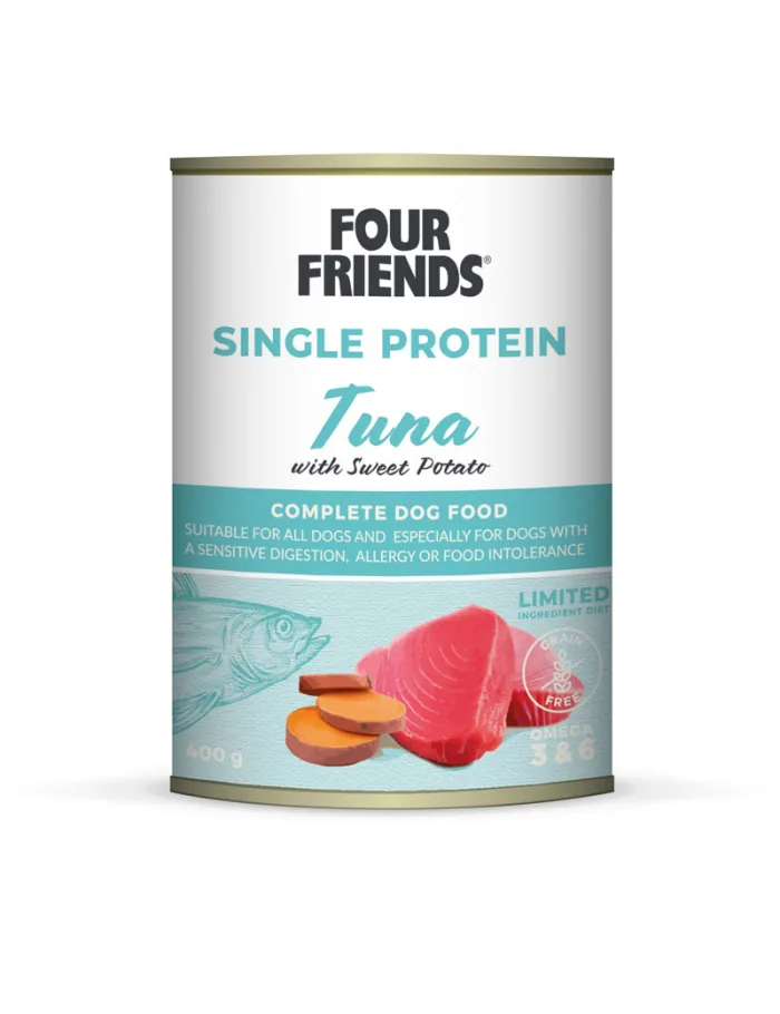 FourFriends Single Protein Tuna 400 g, burk