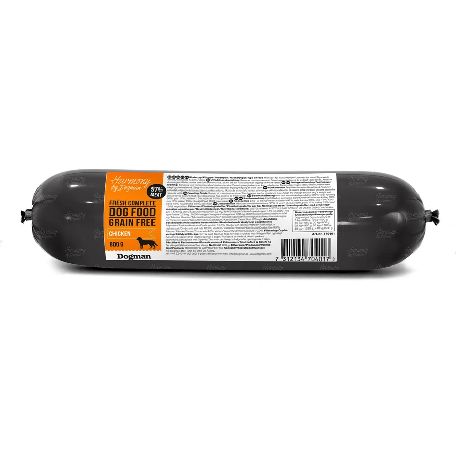 Burk med Harmony Grain Free våtfoder med kyckling, 800 g