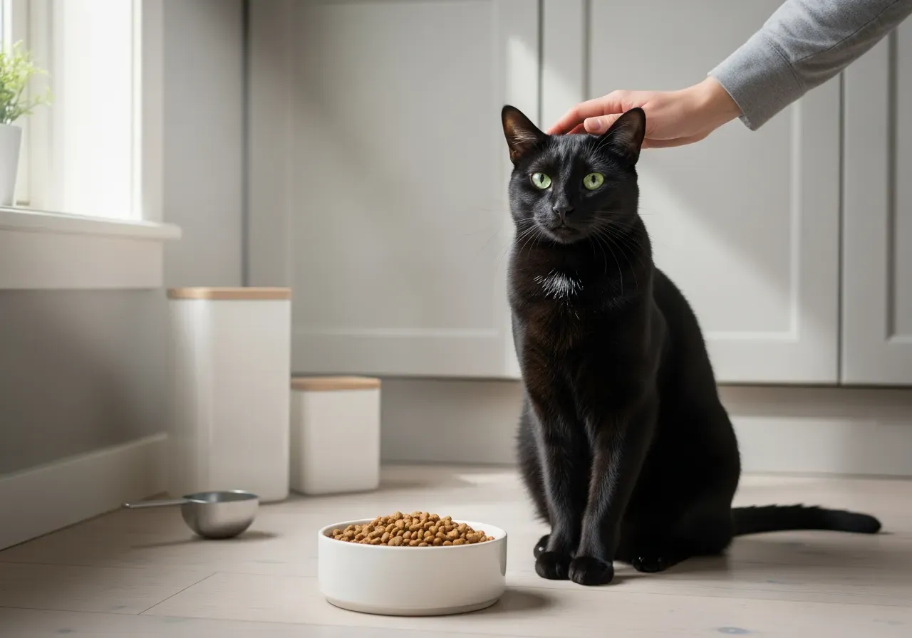 Välja förpackningsstorlek för kattens torrfoder