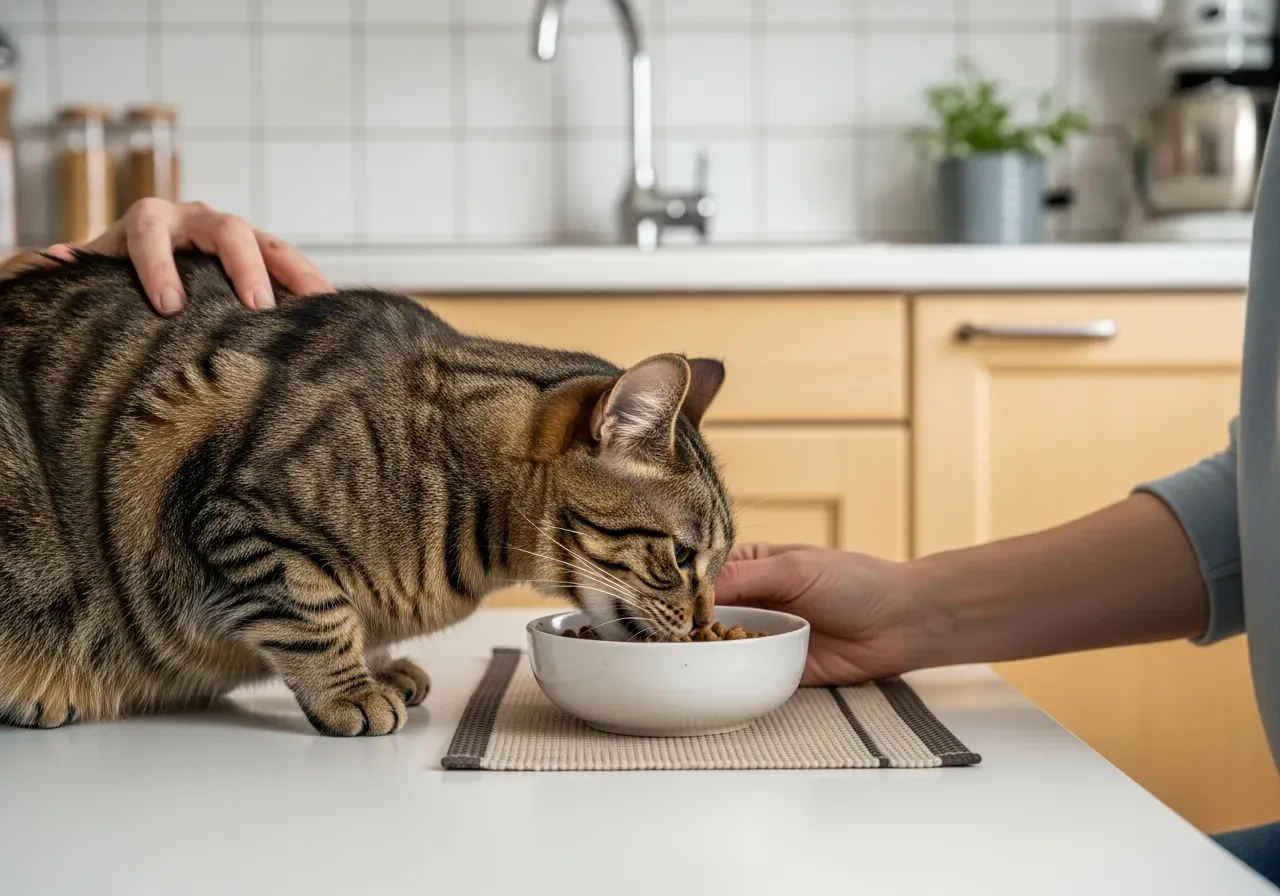 Torrfoder för steriliserad katt