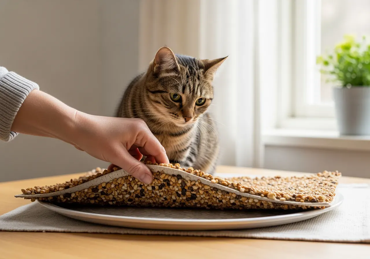 Våtfoder för katt i skål