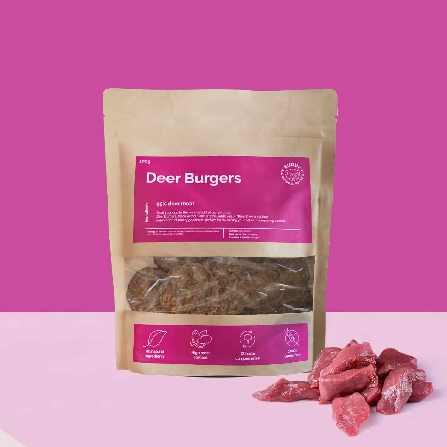 Deer Burgers 10x100g
