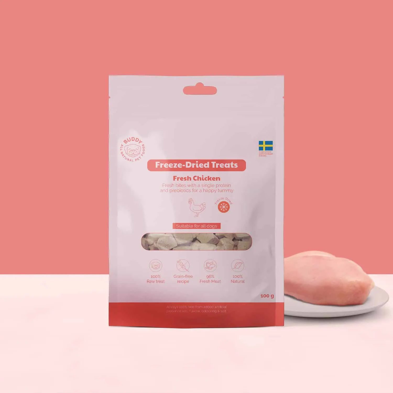 Freeze-Dried Fresh Chicken - 100g