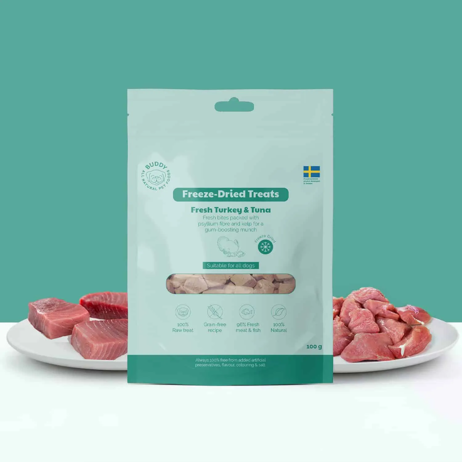Freeze-dried Fresh Turkey & Tuna - 100g