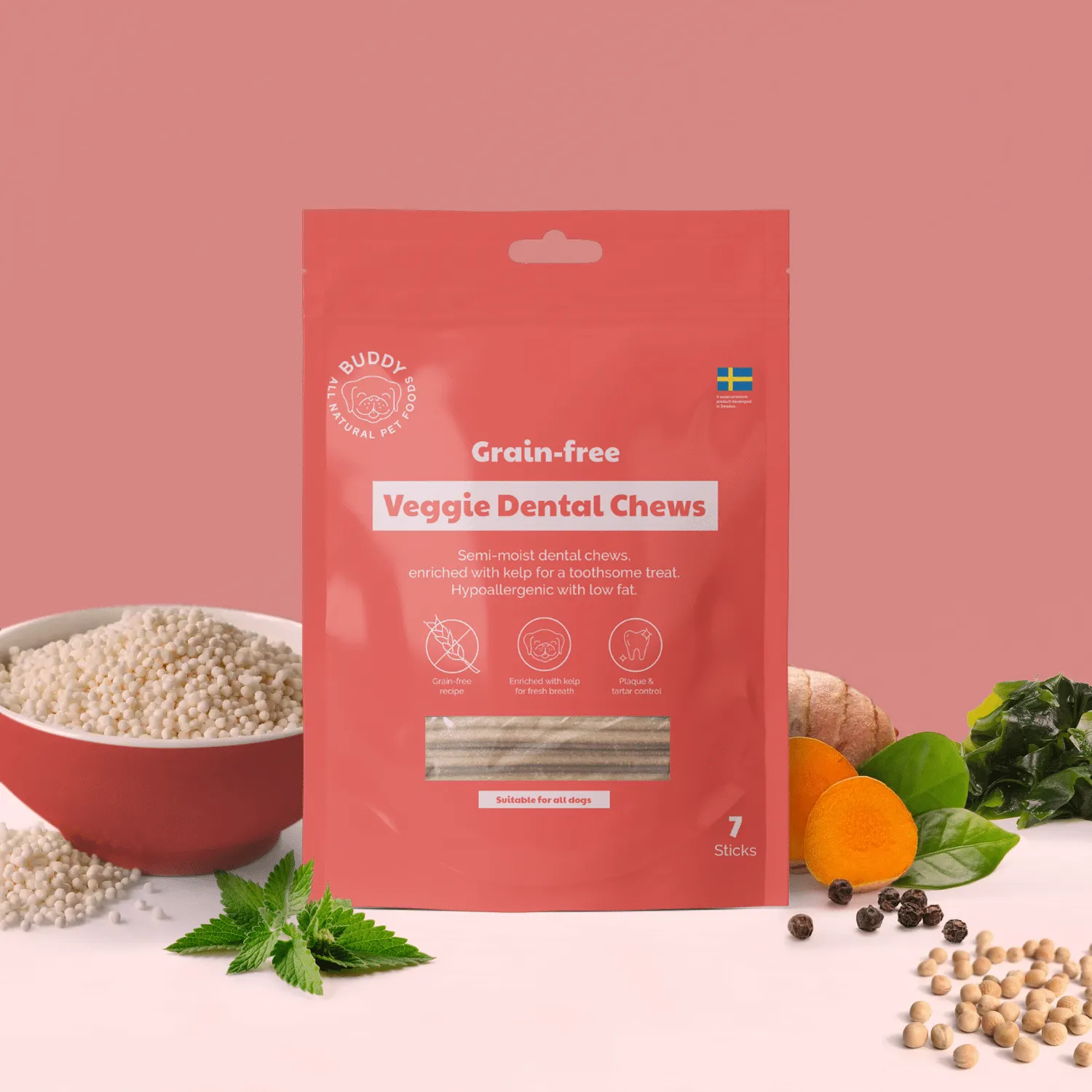 Grain-Free Veggie Dental Chew 250g