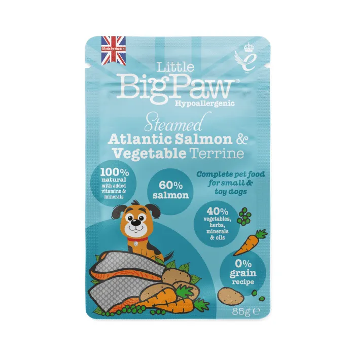 Little BigPaw Steamed Atlantic Salmon & Vegetables 8x150g