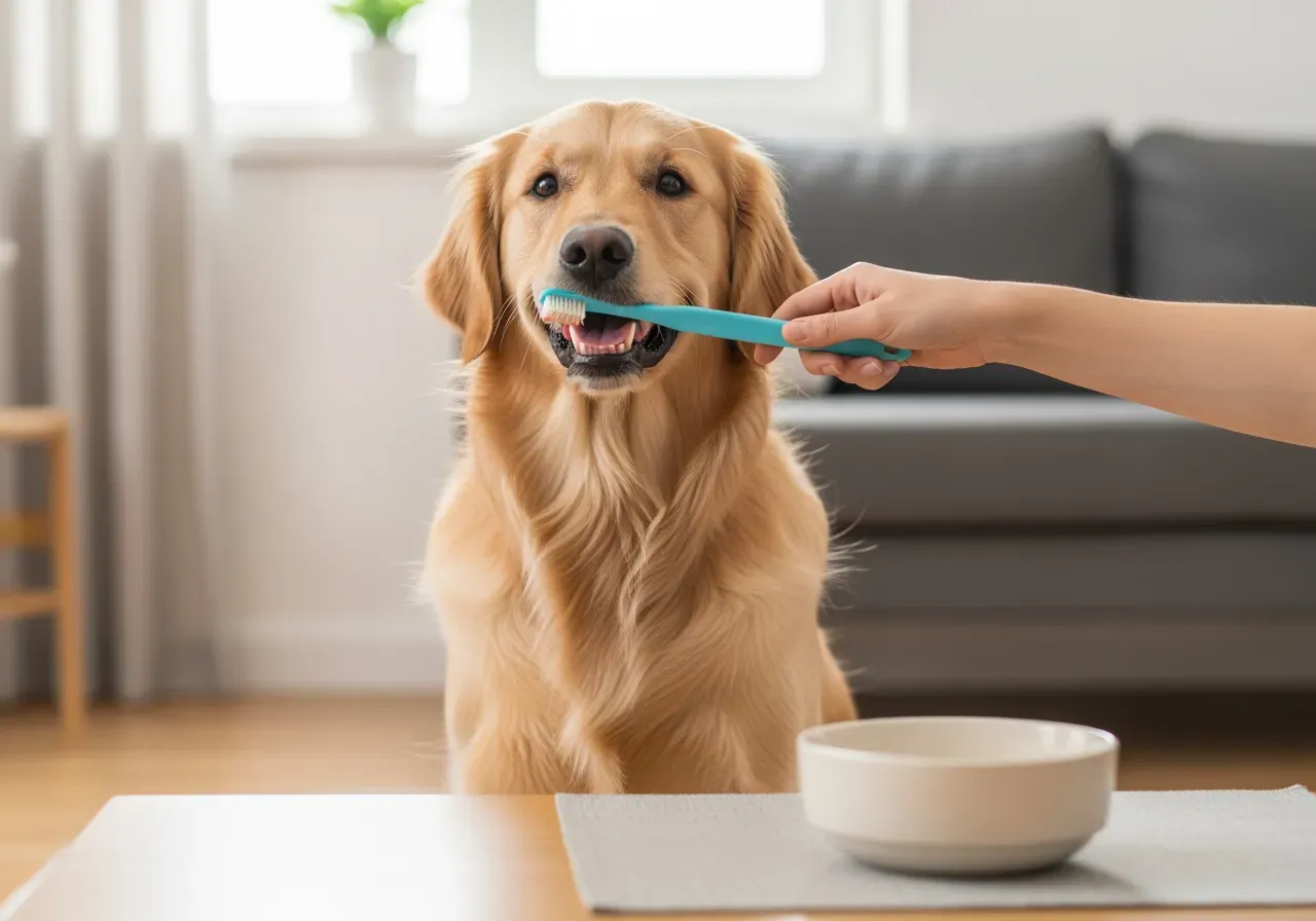 Ankburgare och våtfoder för hund